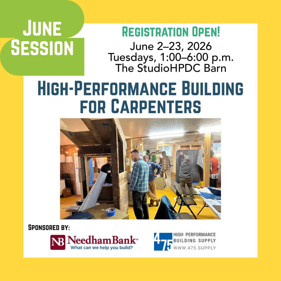 Studio HPDC High-Performance Building for Carpenters June 2026 Session