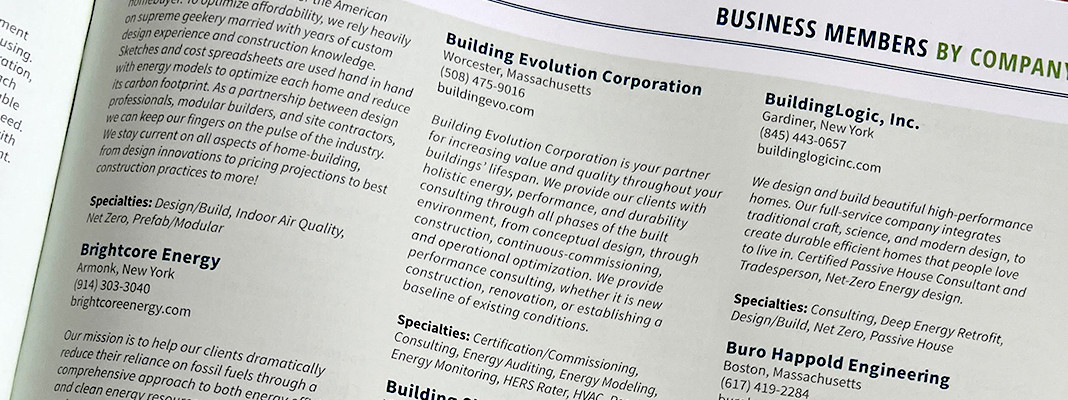 fanned out issues of BuildingEnergy Magazine