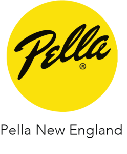 Yellow and Black Logo of Pella New England