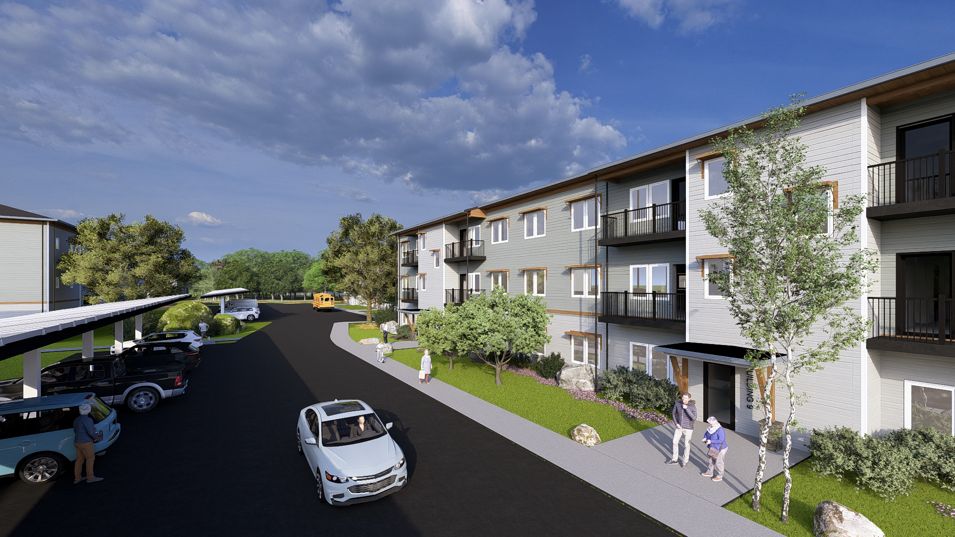 Architect's rendering of the completed project