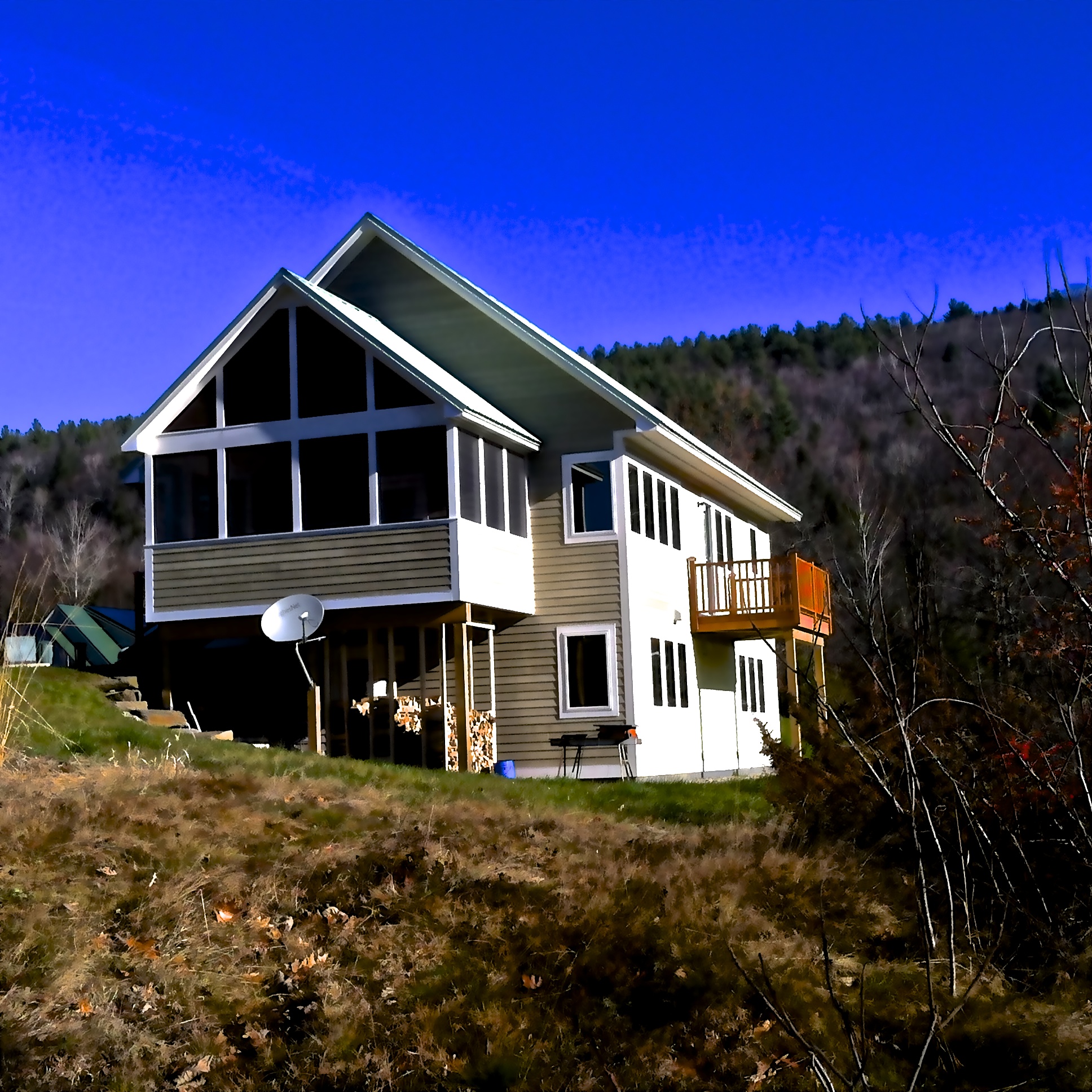 Southwest view of the Hadley House.