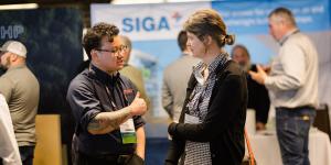 BuildingEnergy Boston 2026 attendees on the Trade Show floor