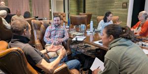 The NESEA Board of Directors having conversations