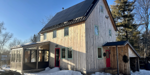 an image of the house exterior in winter