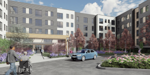 Architect's rendering of the completed project