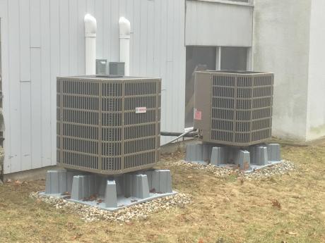 Our heat pumps which cut our carbon footprint by 20 tons a year