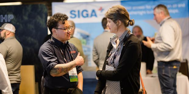 BuildingEnergy Boston 2026 attendees on the Trade Show floor