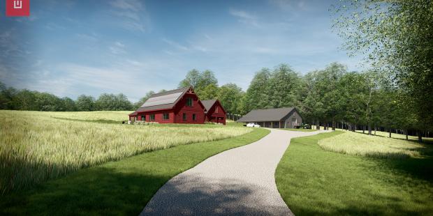 Architect's rendering of the completed project