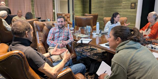The NESEA Board of Directors having conversations