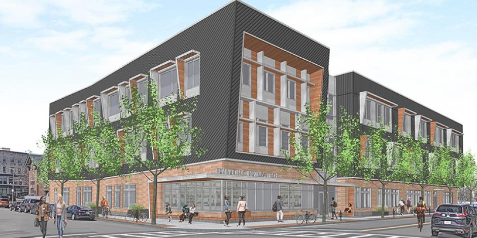 An architect's rendering of Franklin Cummings Tech
