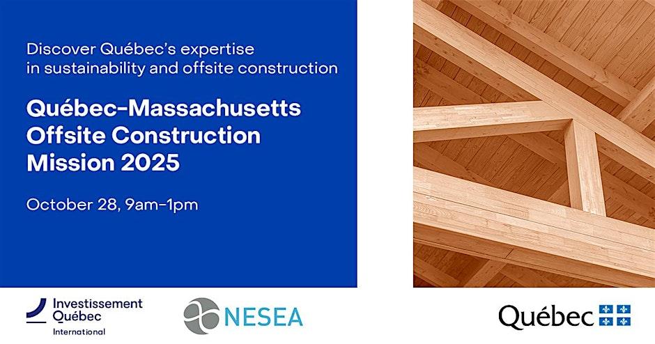 image of event with info and a photo of wooden beams