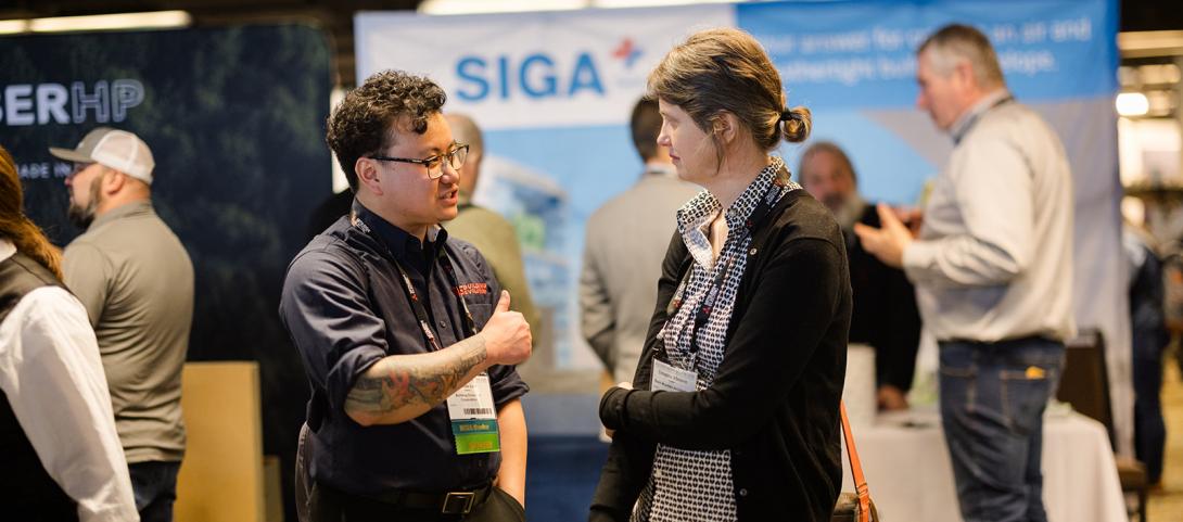 BuildingEnergy Boston 2026 attendees on the Trade Show floor