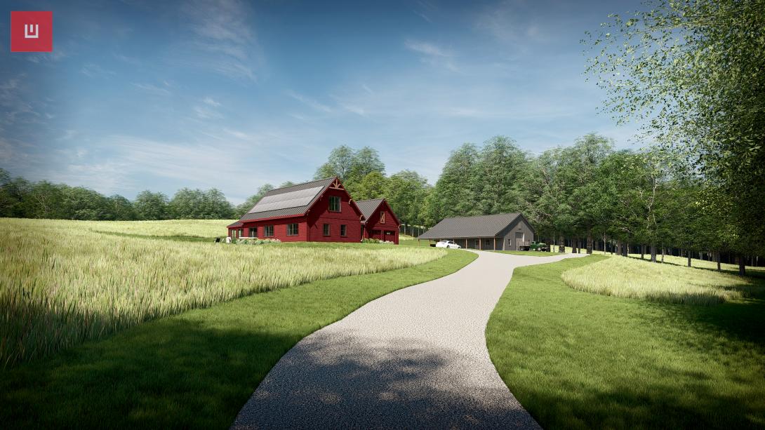Architect's rendering of the completed project