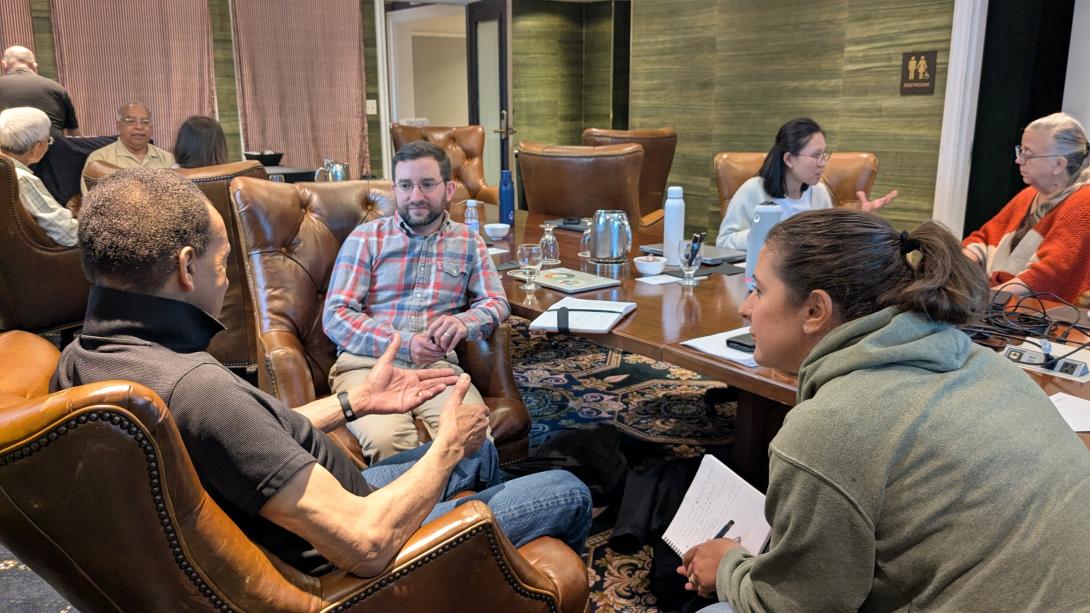 The NESEA Board of Directors having conversations
